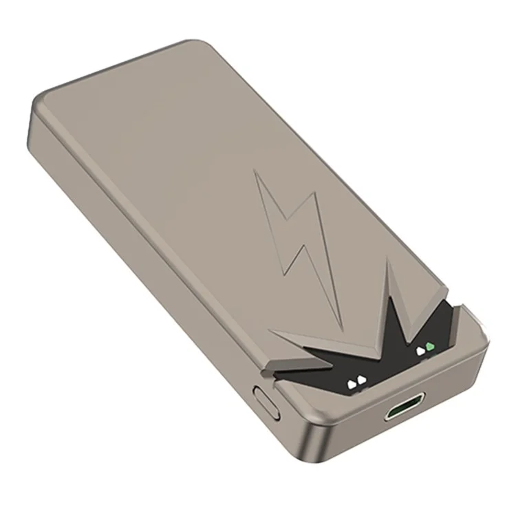 L4A 5000mAh Power Bank 15W Magnetic Phone Wireless Charger - Titanium Gold