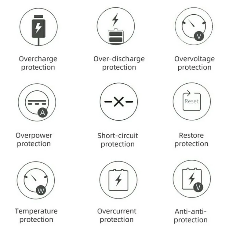 Custodia di ricarica posteriore da 7000 mAh per iPhone 16 Plus, power bank, batteria di backup per telefono - Nero