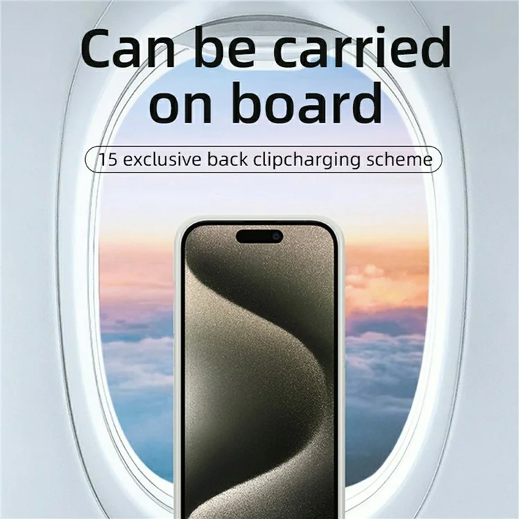 For iPhone 16 Pro Max Charging Back Case 7000mAh Power Bank Phone Backup Battery Pack - Blue