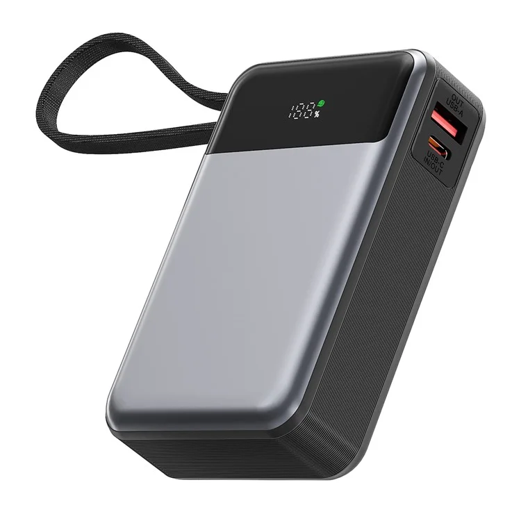 ACEFAST M21-20000 Power Bank 20000mAh PD 65W Phone Charger with Built-In Type-C Cable