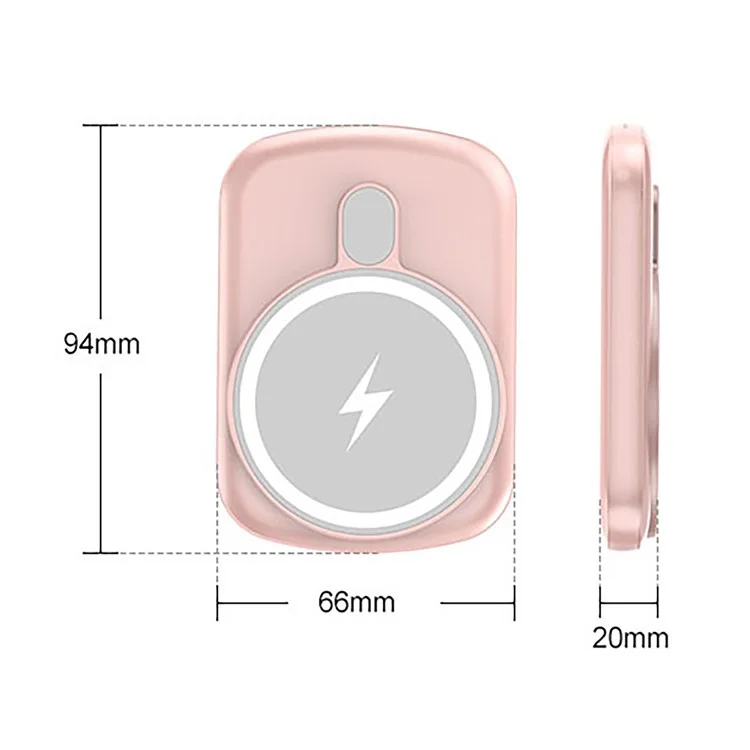 T3B Portable 15W Magnetic Wireless Charger 10000mAh Phone Power Bank - Black