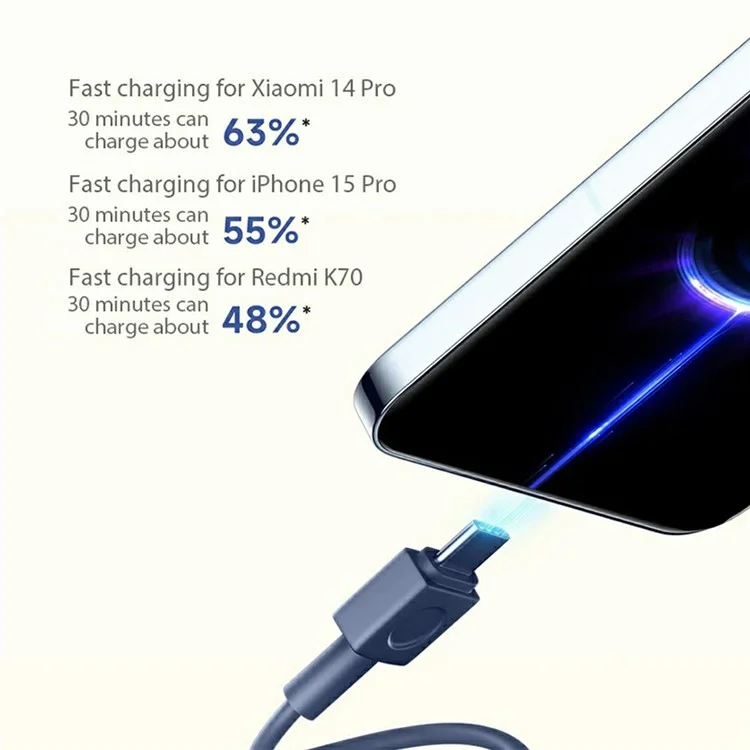 XIAOMI PB2030MI Caricabatterie portatile 20000mAh 33W Power Bank con cavo USB-C integrato - Caffè chiaro
