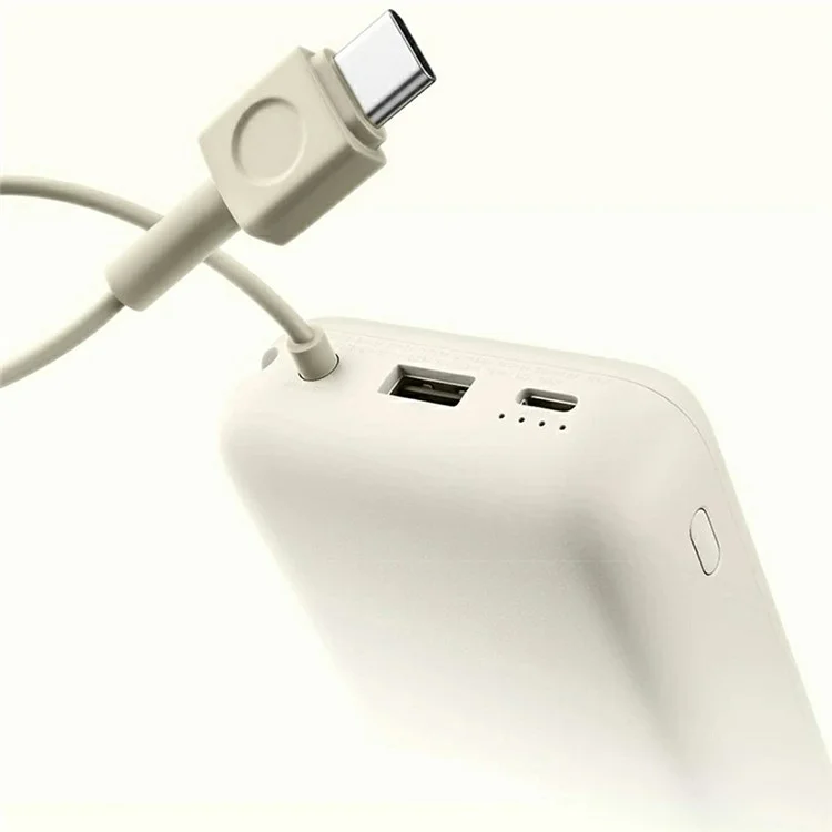 XIAOMI PB2030MI Caricabatterie portatile 20000mAh 33W Power Bank con cavo USB-C integrato - Caffè chiaro
