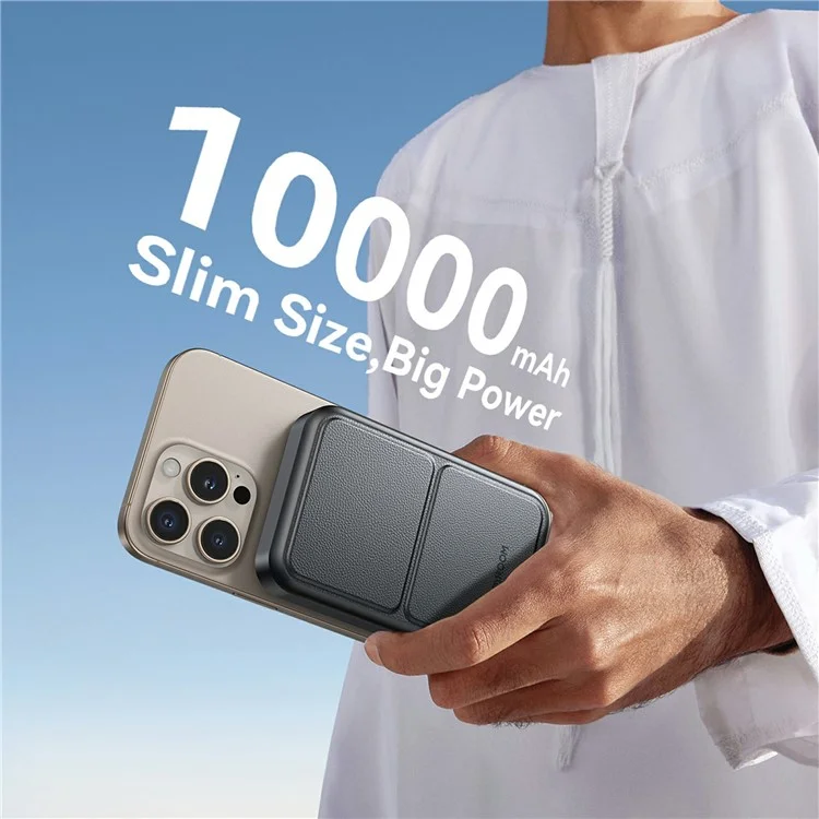 JOYROOM JR-PBM11 Qi2 10000mAh 22.5W Carregador Portátil Magnético com Suporte de Carregamento Sem Fio