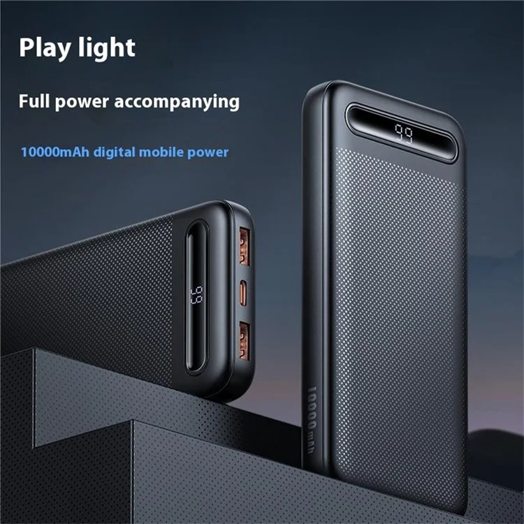 MCDODO MC-4420 10000mAh Mini Power Bank Digital Display External Charger - White
