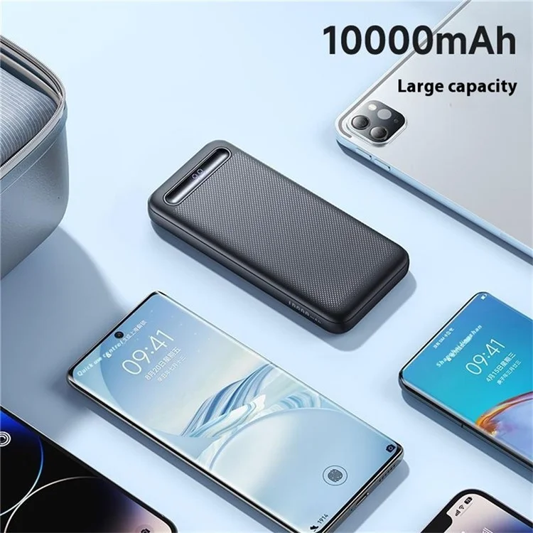 MCDODO MC-4420 10000mAh Mini Power Bank Digital Display External Charger - White