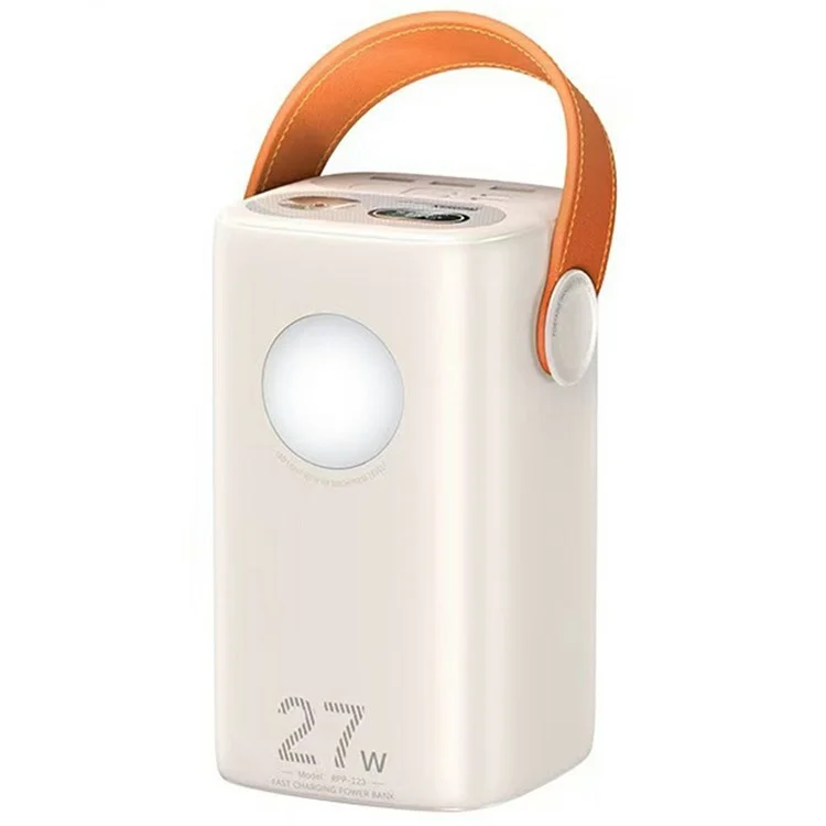 Banque d'alimentation extérieure REMAX RPP-123 60 000 mAh 27 W + 22,5 W Charge rapide 4 sorties Lumière LED Affichage numérique - Beige