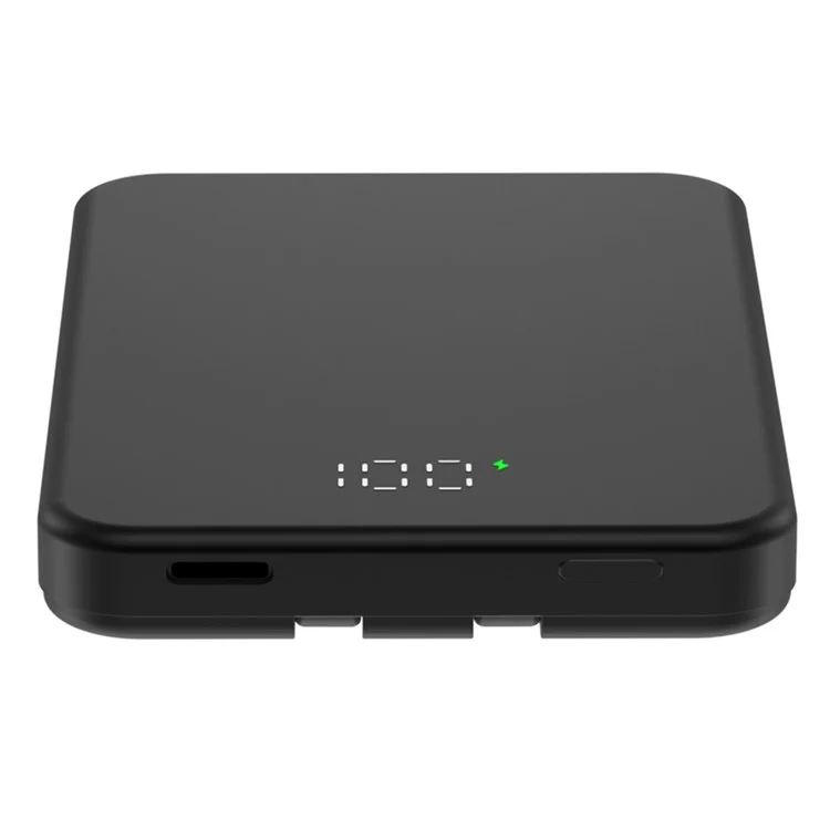 X13 PD 22,5W Schnellladung 10.000 mAh magnetische Powerbank mit Typ-C + iP-Kabeln - Schwarz