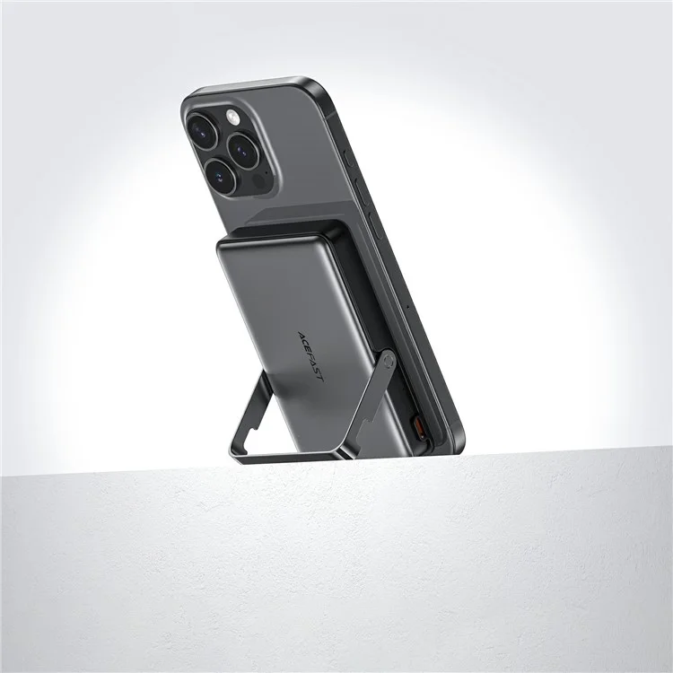 ACEFAST M17-10000 Banco de energía magnético de 10000mAh PD 20W / 22,5W con soporte de carga rápida