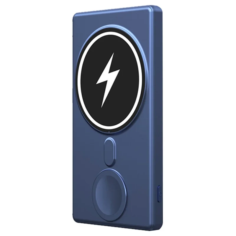N66 Portable Magnetic Wireless Charging 5000mAh Power Bank 3 in 1 Charger - Blue