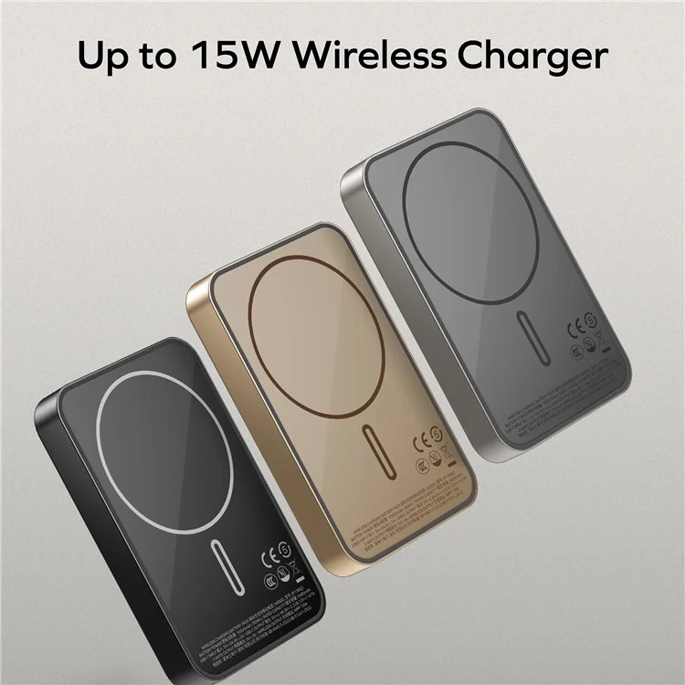 MOMAX Q.Mag X1 Qi2 Power Bank Magnético Sem Fio 10000mAh Carregador Portátil para Celular - Dourado