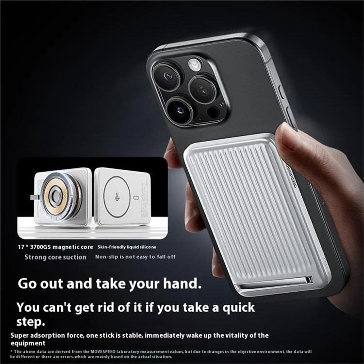 Carregador Portátil MOVE SPEED MSP03 Qi2 Power Bank Magnético 10000mAh 30W Carregamento Rápido - Branco