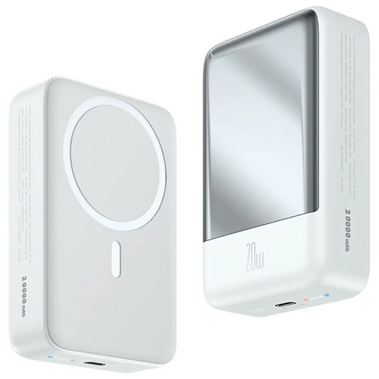 MCDODO MC-502 Magnetic Power Bank 20000mAh 20W Fast Charging Portable Charger Wireless Charging - White