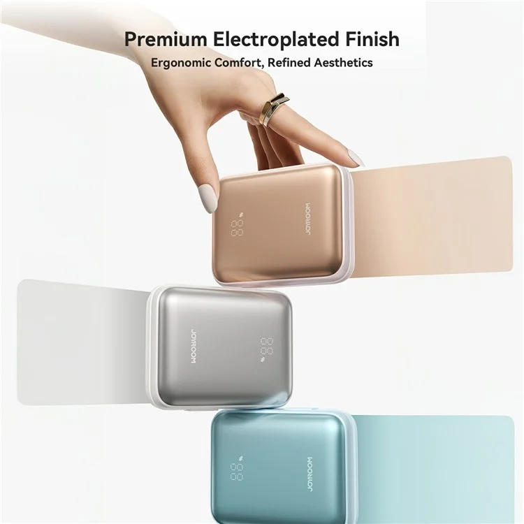 JOYROOM JR-PBF27 Powerbank da 10000mAh, Caricatore Portatile Ultraveloce 22,5W con Doppi Cavi Integrati - Blu