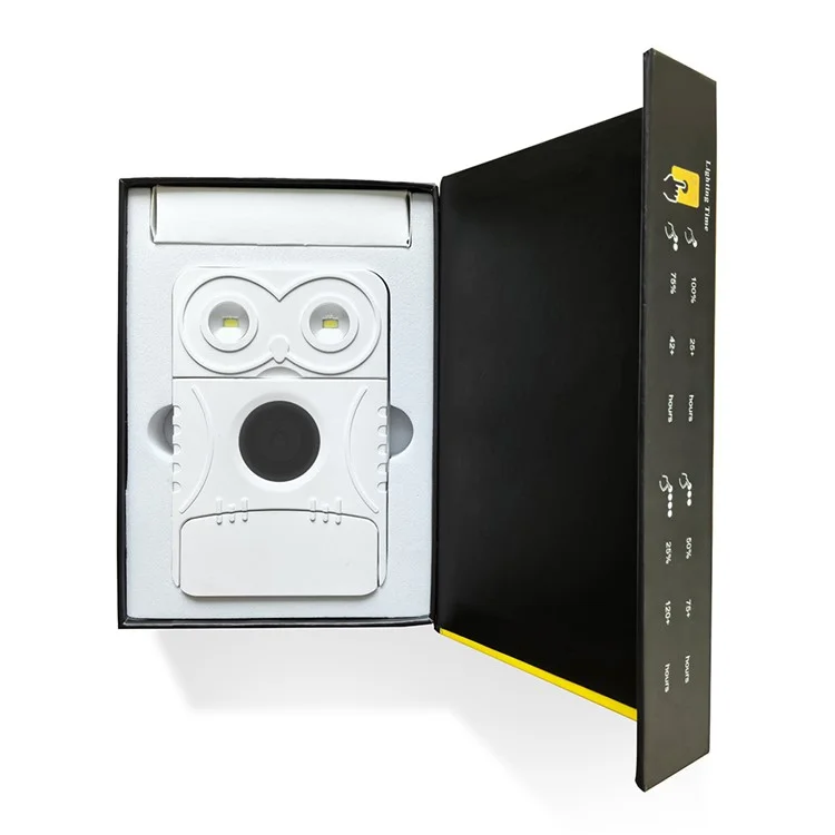 EYONGPV OWL-CSP Outdoor Camping Solar Power Bank 5000mAh Portable Charger Emergency Mobile Power Supply Solar Lamp - Yellow
