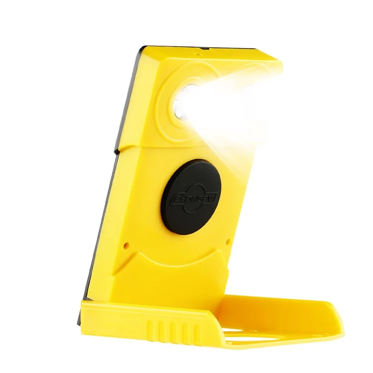 EYONGPV OWL-SP Solar Power Bank 1400mAh Outdoor Camping Emergency Portable Charger Solar Lamp - Yellow