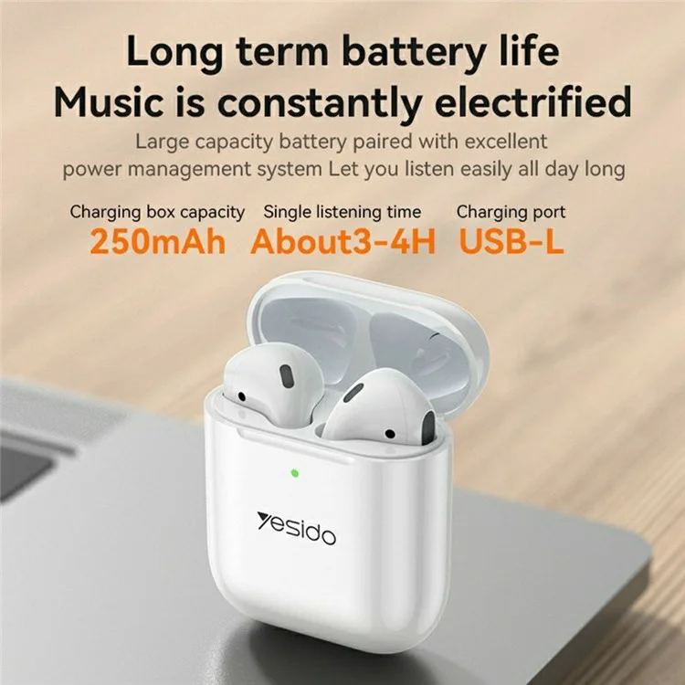 YESIDO CG10 Conjunto de Banda de Energia 5 em 1 com 10000mAh, Fones de Ouvido TWS, Carregador de Parede, Cabo e Pen Drive USB