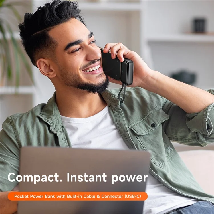 MCDODO MC-7760 MDD Freekit Series Power Bank with USB-C Plug Digital Display 5000mAh 20W Portable Phone Charger