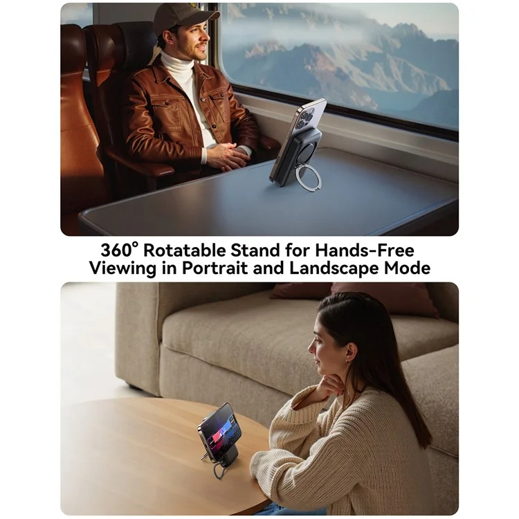 JOYROOM JR-PBM02 22.5W Super Fast Charging 3 in 1 Magnetic Wireless Charger 10000mAh Power Bank with Type-C Cable
