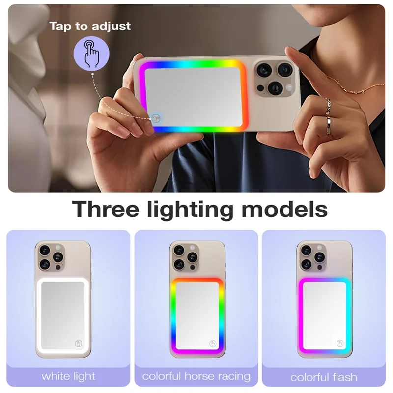 J01 5000mAh Magnetic Power Bank for iPhone 16 - 12 Series Portable Charger with Ring Light - Pink
