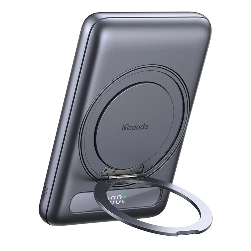 MCDODO MC-836 Power Bank Magnetico Sottile in Metallo da 5000mAh, Caricatore Wireless Portatile con Ricarica Rapida 20W