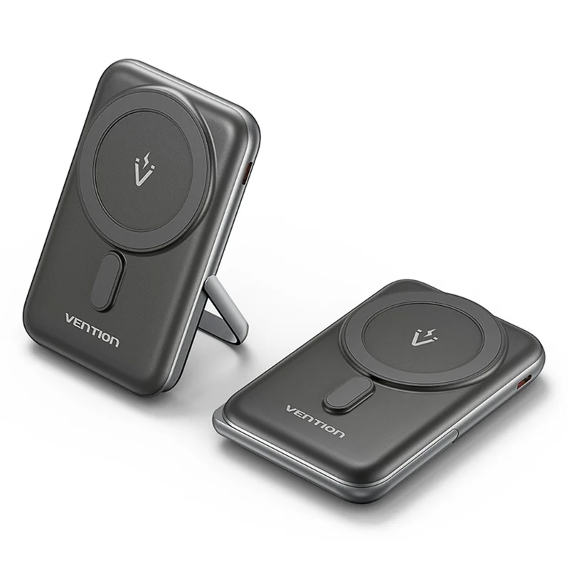 VENTION FHN Series 10000mAh Magnetic Wireless Charging Power Bank 20W Fast Charging Portable Charger - Black