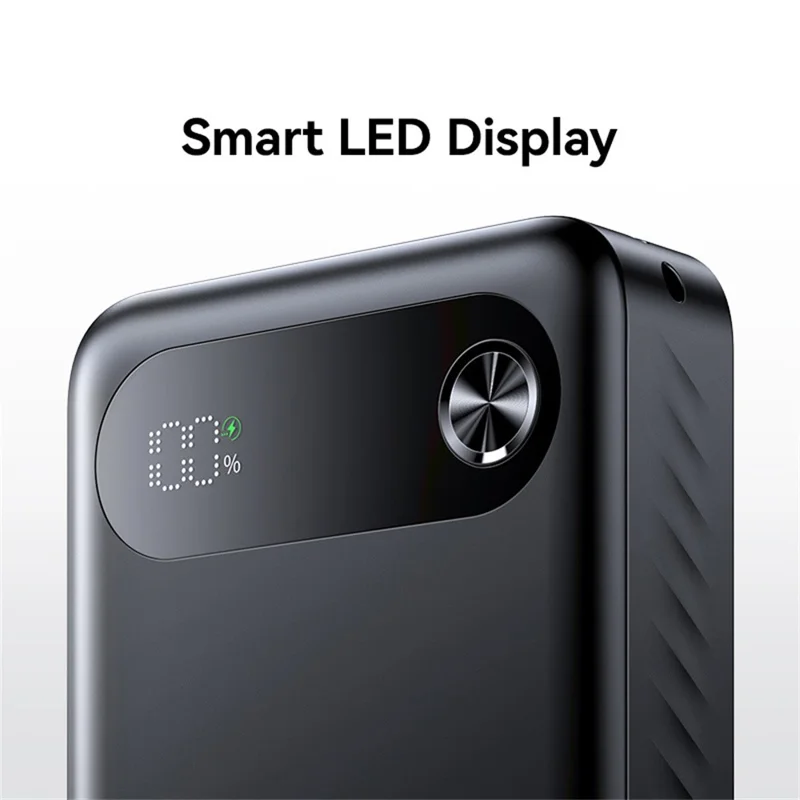 Batería externa USAMS CD251 PD de 20 W, 20.000 mAh, carga rápida con pantalla digital - Negro