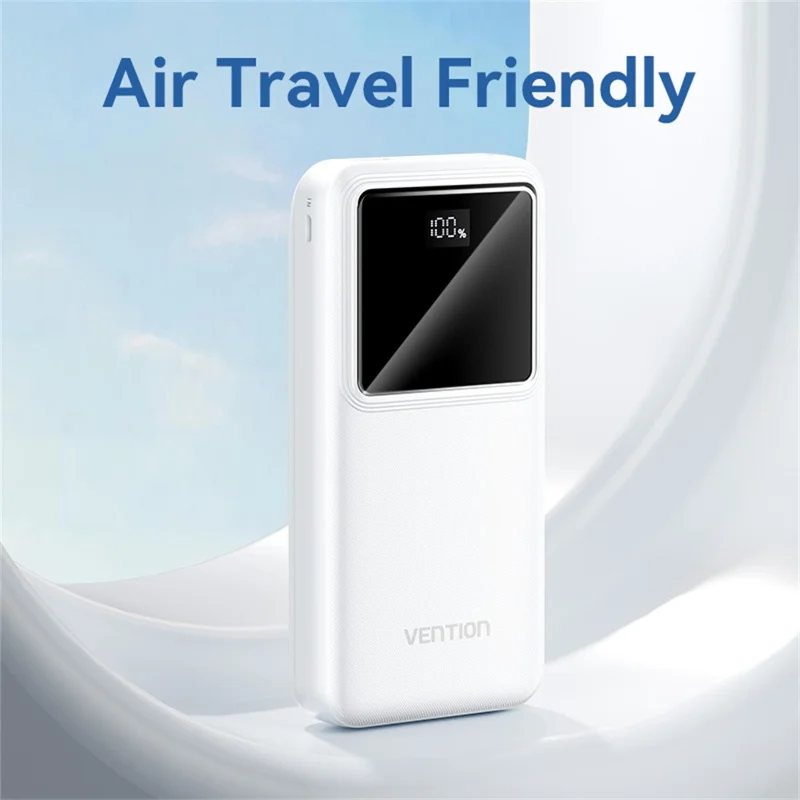 VENTION FHL Serie 20000mAh Powerbank 22,5W mit digitaler Anzeige für Smartphone und Tablet - Schwarz