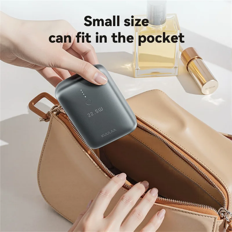 KUULAA KL-J08 Smartphones Powerbank 10000mAh PD 22,5W Schnellladegerät - Grau