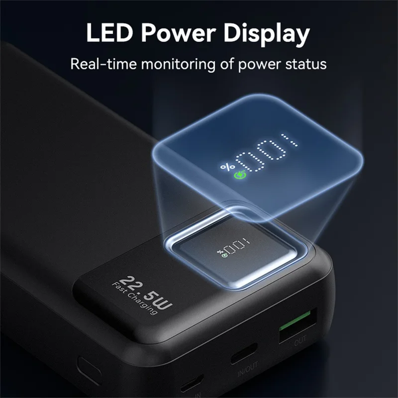 KUULAA KL-RT20 20000mAh Power Bank with USB + Type C Output 22.5W Fast Charging Portable Charger