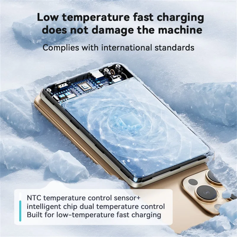 KUULAA KL-YD75 15W Magnetische Wireless Ladegerät 10000mAh Powerbank Handyladegerät - Titan