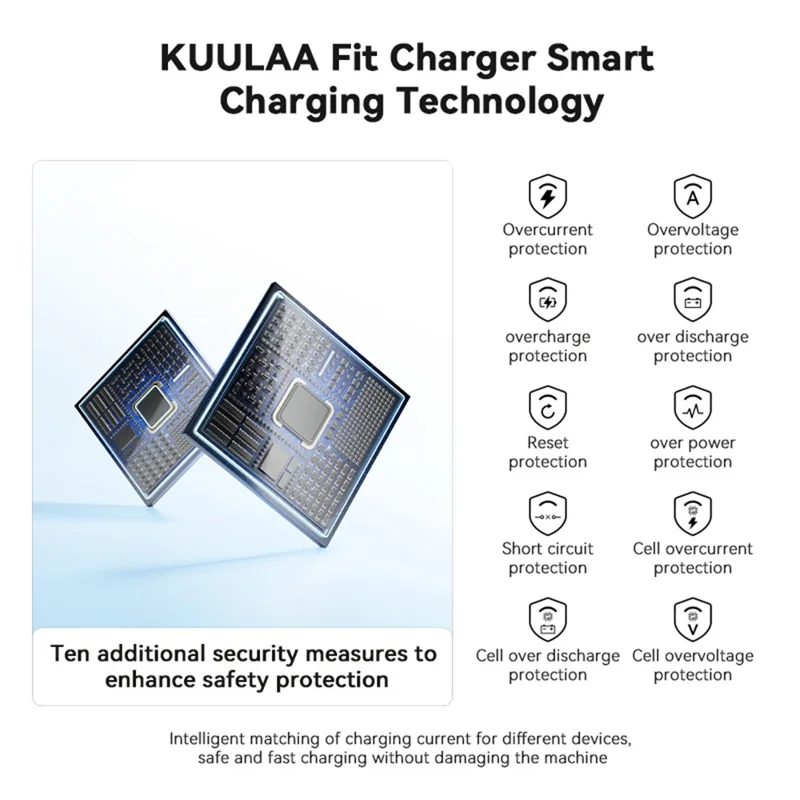 KUULAA KL-YD75 15W Magnetische Wireless Ladegerät 10000mAh Powerbank Handyladegerät - Titan