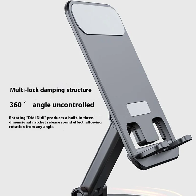 WYS-2303BT Support de Téléphone avec Haut-Parleur Bluetooth Portable, Batterie Externe et Lumière d'Ambiance - Blanc