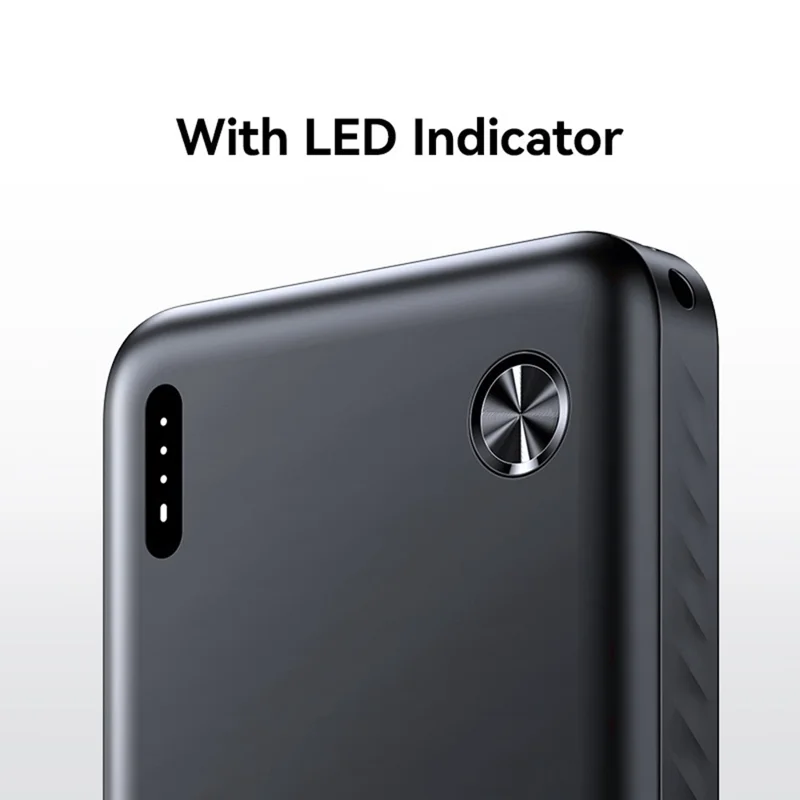 USAMS PB83 CD253 10000mAh Power Bank with 2 USB Outputs Portable Charger for Android iPhone - White