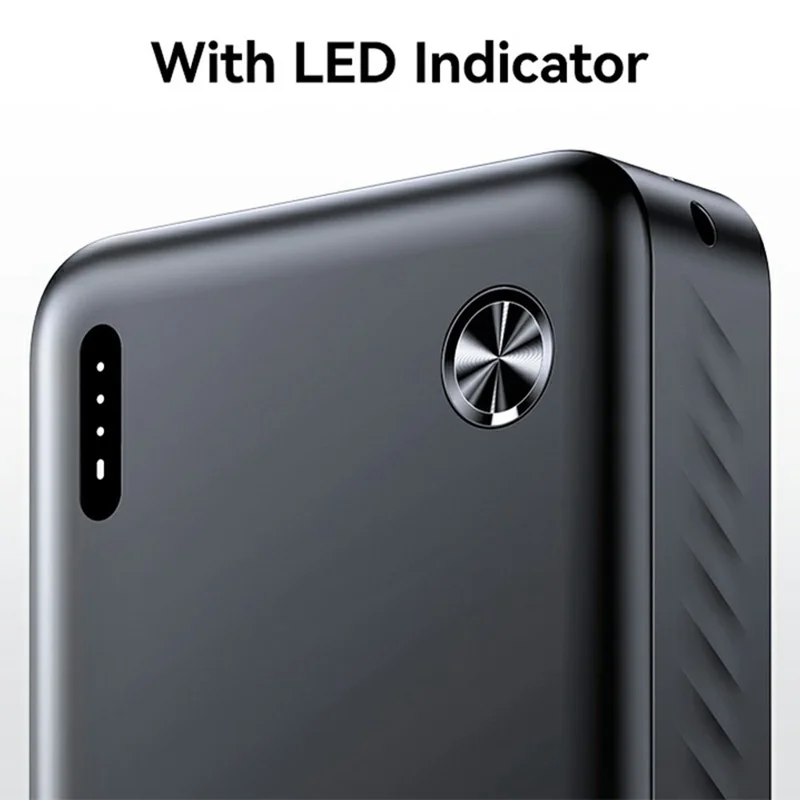 USAMS PB83 CD254 20000mAh Powerbank mit 2 USB-Ausgängen Tragbares Ladegerät für Android iPhone - Schwarz