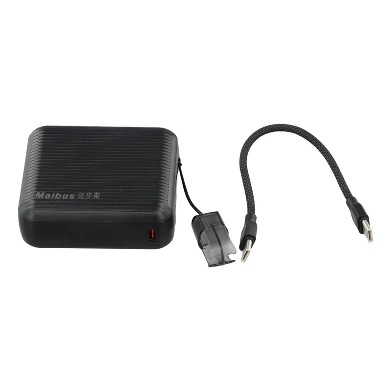 MAIBUS Power Bank 10000mAh per iPhone 15 / 16 Smartphone 22,5W Caricabatterie Portatile USB-C PD Ricarica Rapida - Nero