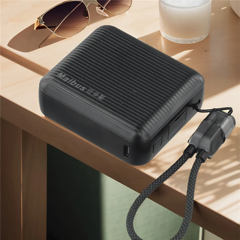 MAIBUS Power Bank 10000mAh per iPhone 15 / 16 Smartphone 22,5W Caricabatterie Portatile USB-C PD Ricarica Rapida - Nero