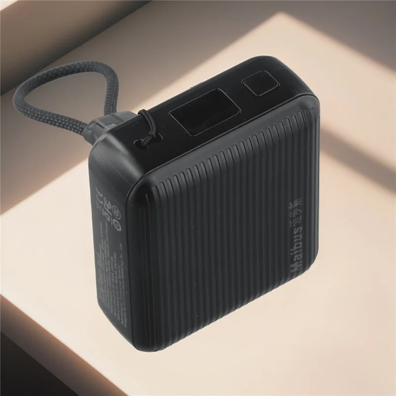MAIBUS Power Bank 10000mAh per iPhone 15 / 16 Smartphone 22,5W Caricabatterie Portatile USB-C PD Ricarica Rapida - Nero
