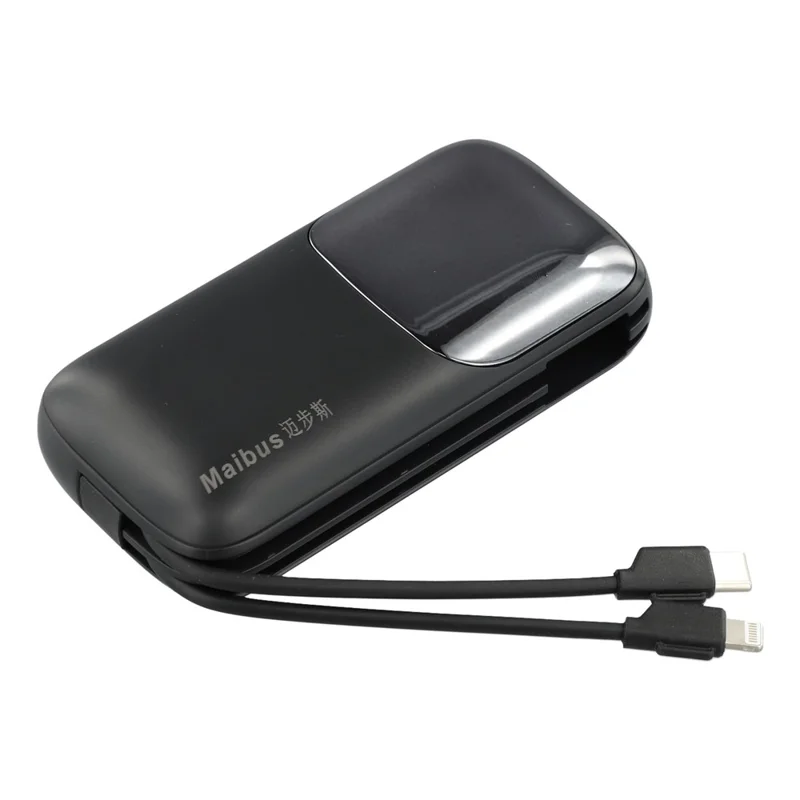 MAIBUS 10000mAh Power Bank 22,5W Caricabatterie Portatile Veloce con Ingresso/Uscita USB C per Smartphone e Tablet - Nero