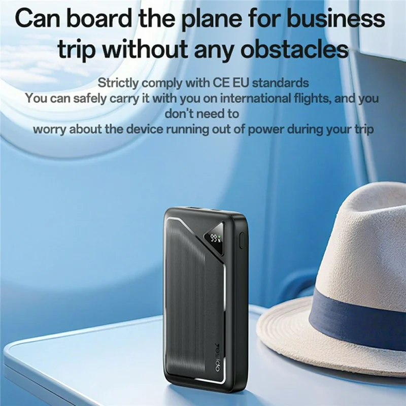YESIDO YP85 20000mAh Power Bank with Built In Type C + iP Cables Digital Display 22.5W Fast Charging Portable Charger