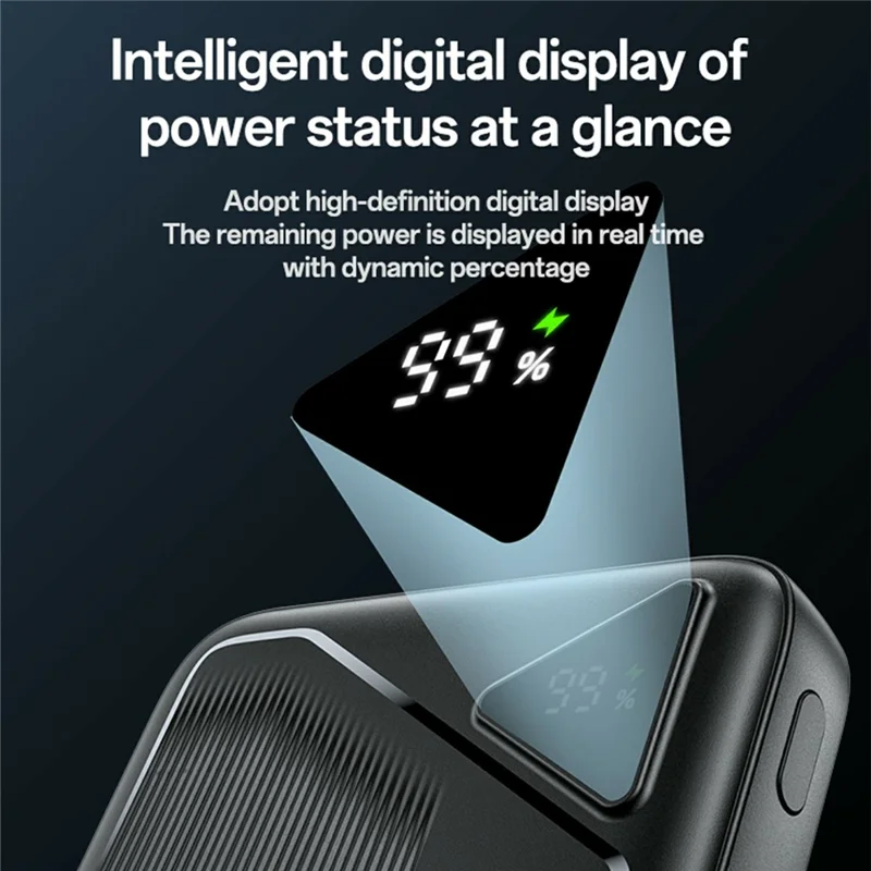 YESIDO YP83 20000mAh Power Bank Digital Display 22.5W Fast Charging Portable Charger