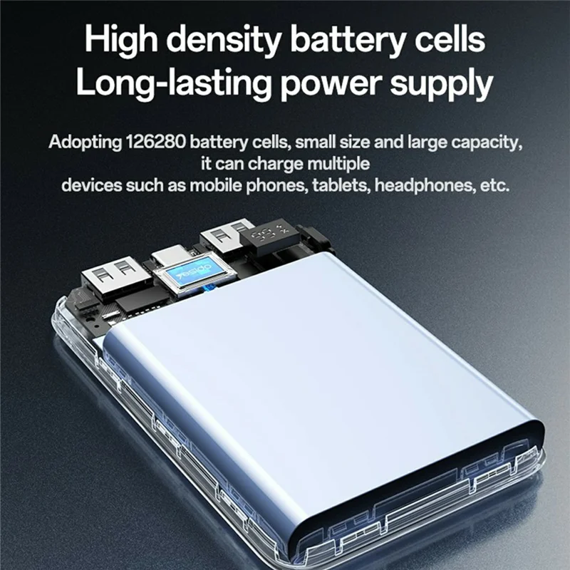 YESIDO YP82 10000mAh Power Bank Digital Display 22.5W Fast Charging Portable Charger