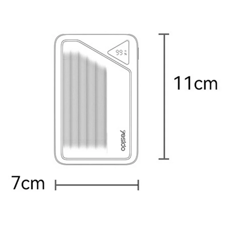 YESIDO YP82 10000mAh Power Bank Digital Display 22.5W Fast Charging Portable Charger