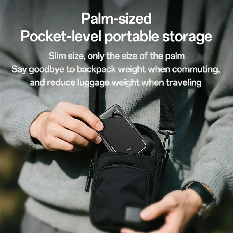 YESIDO YP81 20000mAh Power Bank Digital Display 2.4A Fast Charging Portable Charger with 2 USB + 1 Type C Ports