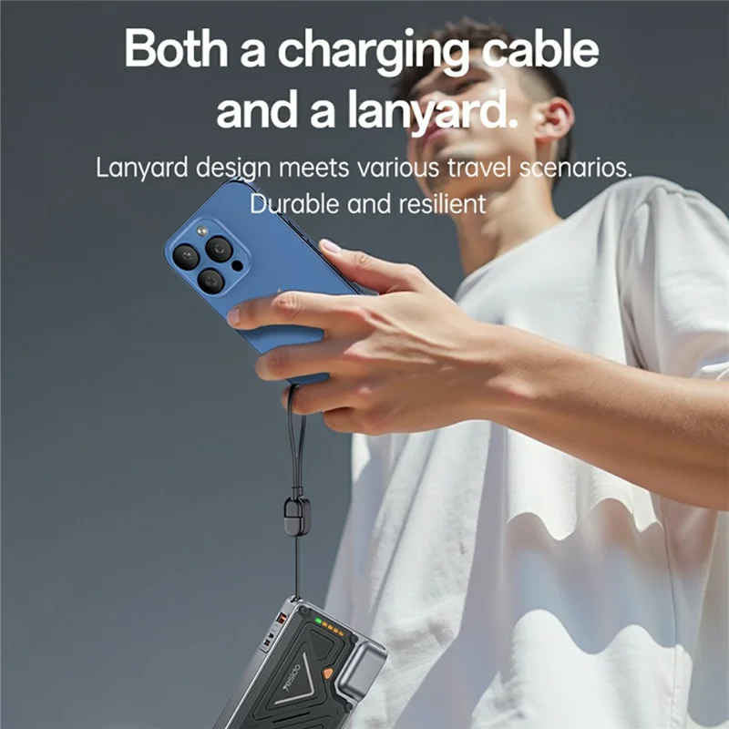 YESIDO YP89 AC + DC Wireless Charging 10000mAh Power Bank with Stand iP  /  USB  /  Type C Multi Port 22.5W Fast Charger - EU Plug