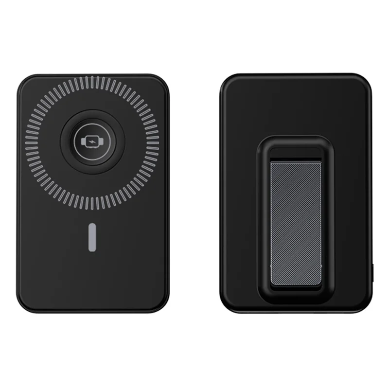 ZKD-10 15W Magnetic Wireless Power Bank 10000mAh Fast Charging with Stand for iPhone / Apple Watch / AirPods - Black