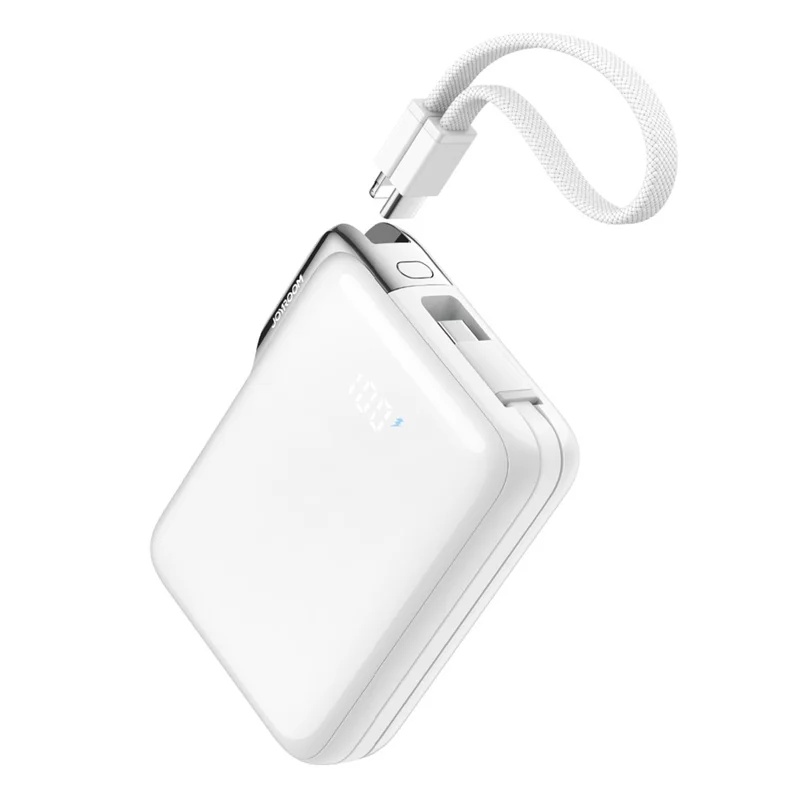 JOYROOM JR-PBF27 Pro Power Bank 30W Schnelles Laden 10000mAh Tragbares Ladegerät mit integriertem Typ-C- und iP-Kabel