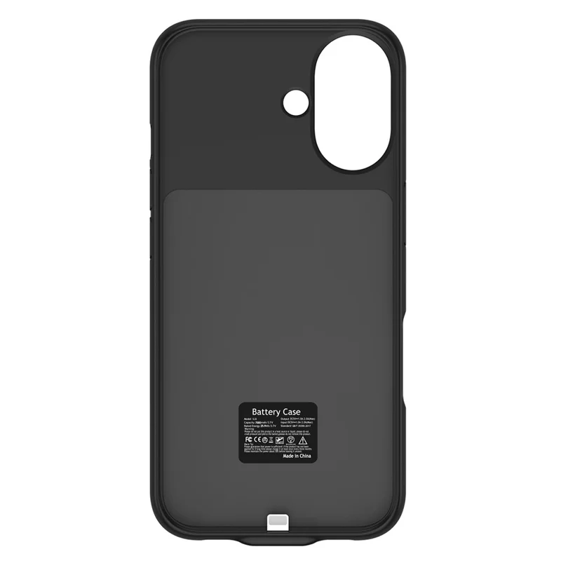 Serie Y per iPhone 17 Caricabatterie wireless Powerbank 7000mAh Custodia con batteria Caricatore portatile Custodia protettiva - Nero