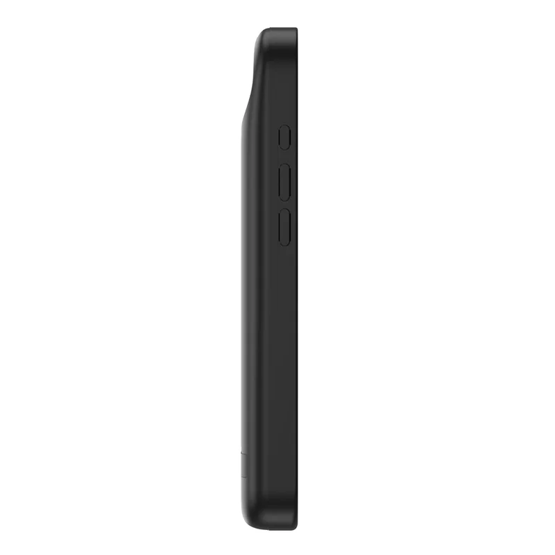 T91 Para iPhone 17 Air 6000mAh Powerbank Capa de Telefone com Suporte Inteligente Carregando Caso - Preto