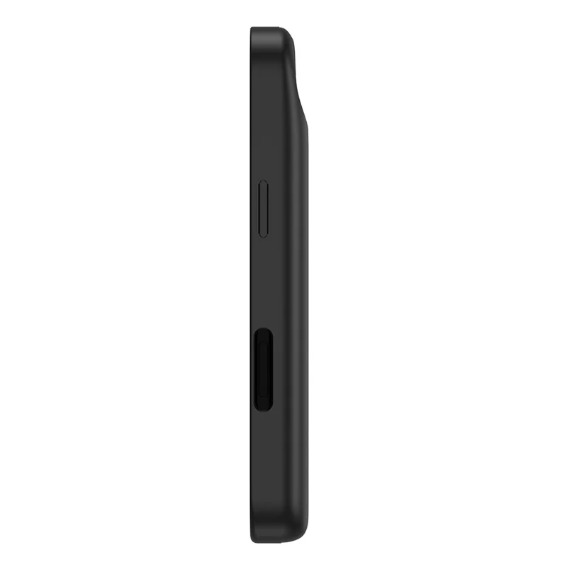 T91 Para iPhone 17 Air 6000mAh Powerbank Capa de Telefone com Suporte Inteligente Carregando Caso - Preto